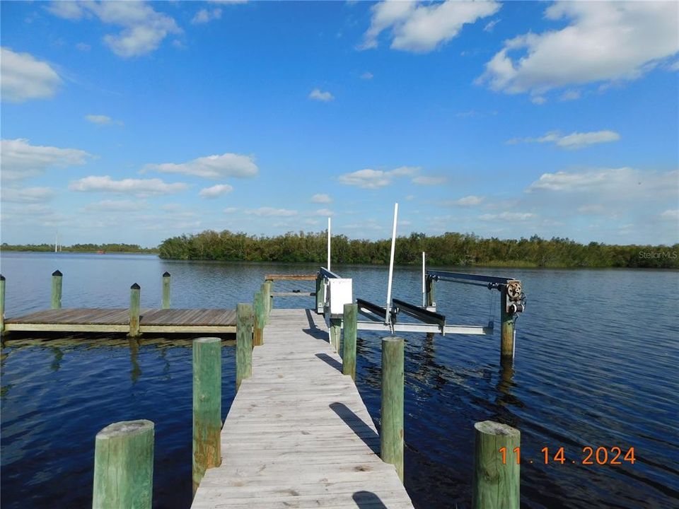 new riprap seawall & dock