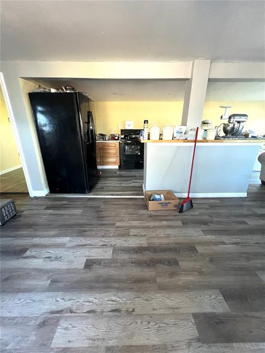 VIEW FROM DINING AREA LOOKING TOWARDS KITCHEN