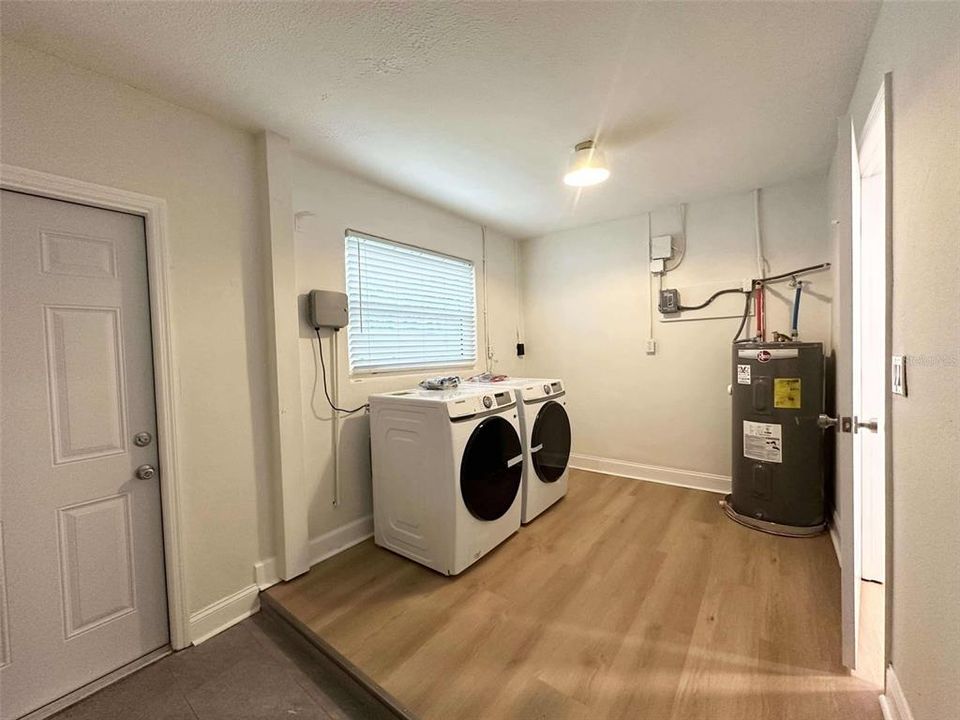 Laundry room off the kitchen