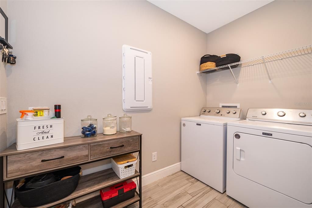 Indoor laundry room