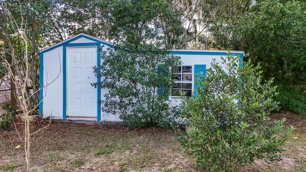 Backyard Shed/Utility With Electric