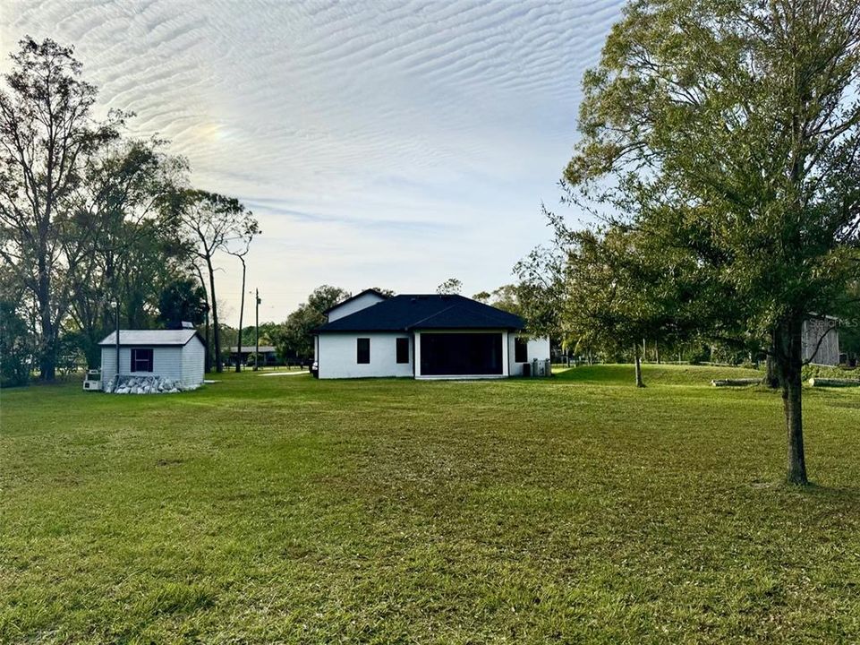 View of rear elevation from rear of property