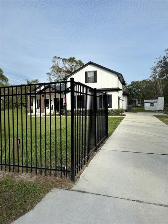 View of front elevation from the street