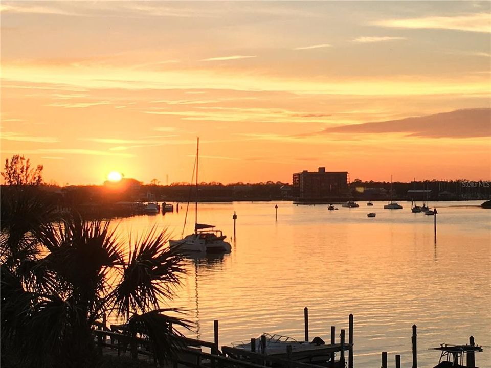 Sunset from the Terrace Looking West