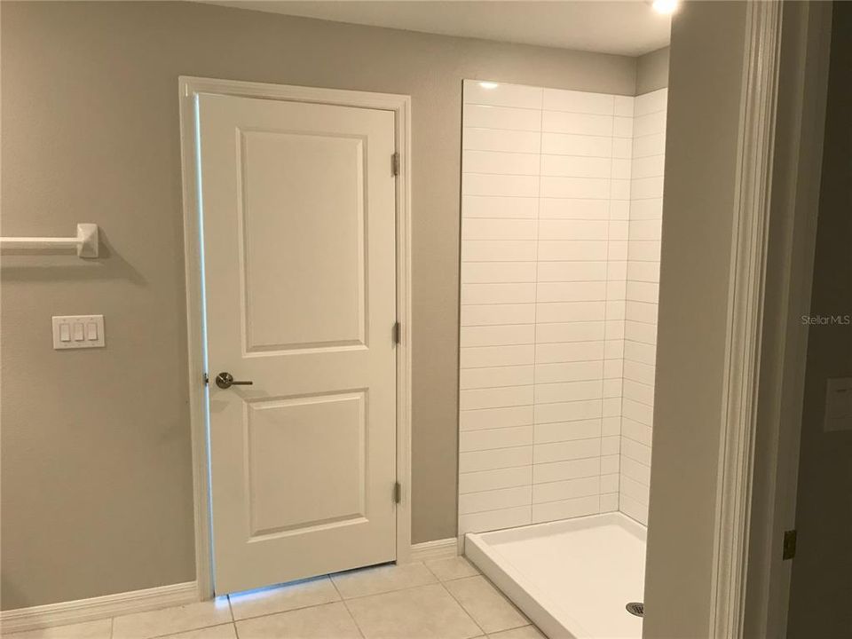 Walk in Shower in Primary Bath