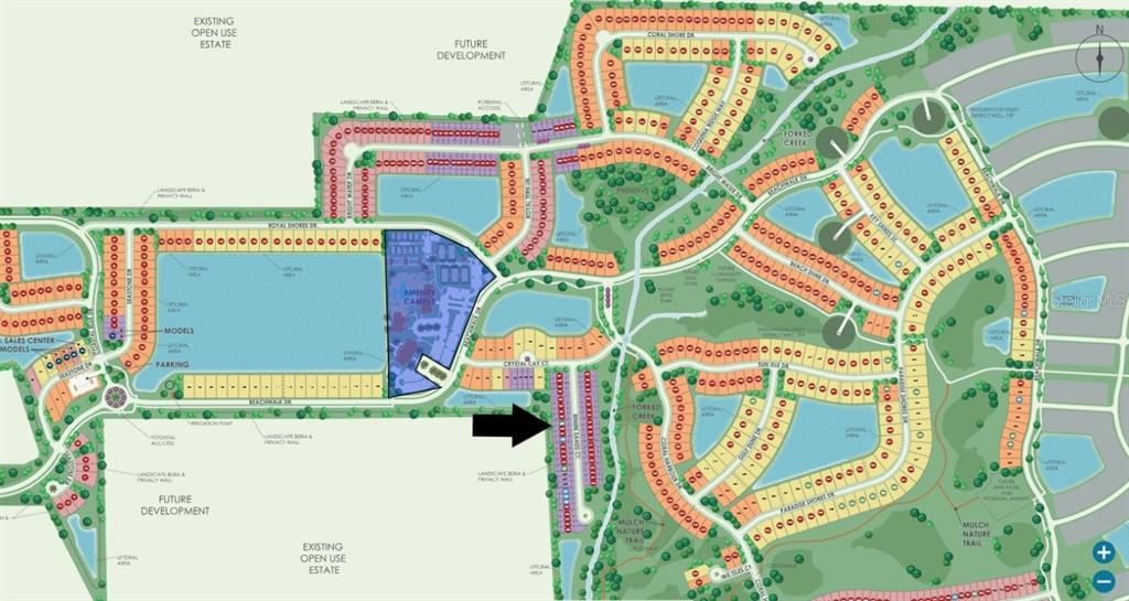 Site map: Lot 439 - Western lanai exposure