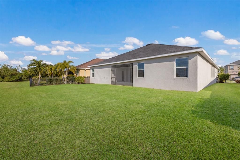 Plenty of space to add a pool.  Fences are allowed with approval.