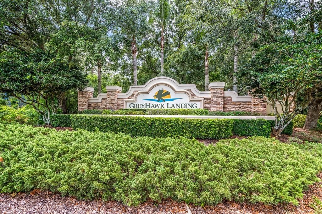 Greyhawk Landing is a sought after, gated community with amenities and walking trails.