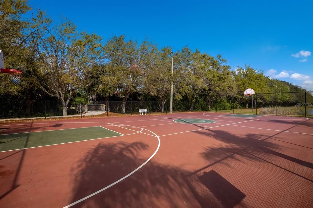 Community basketball court.