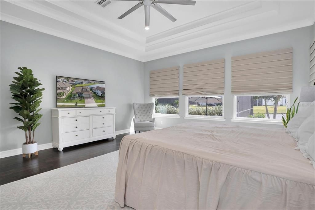 Owner's Ensuite Bedroom with Double Tray Ceiling