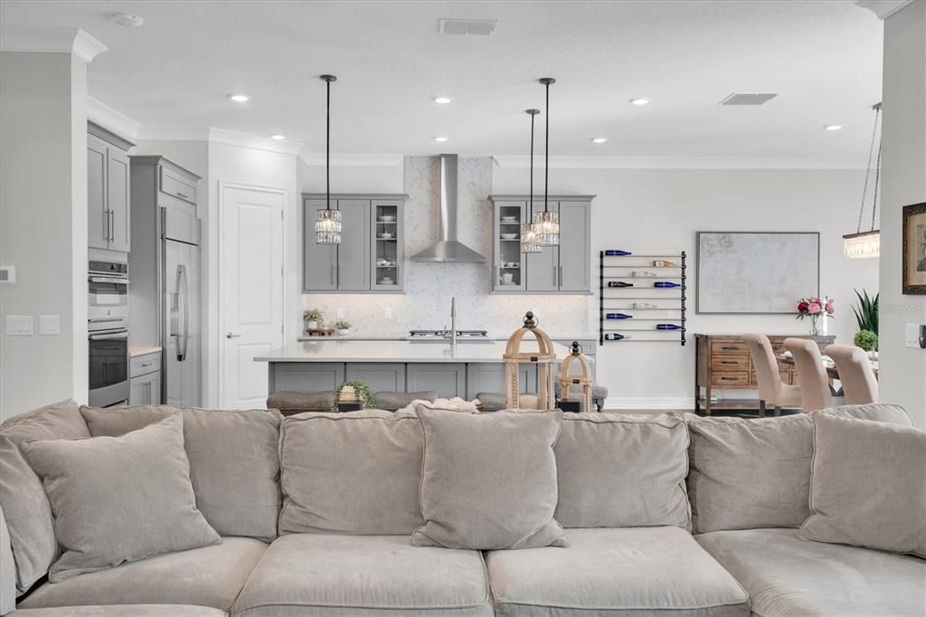 Open Concept Living Room and Kitchen