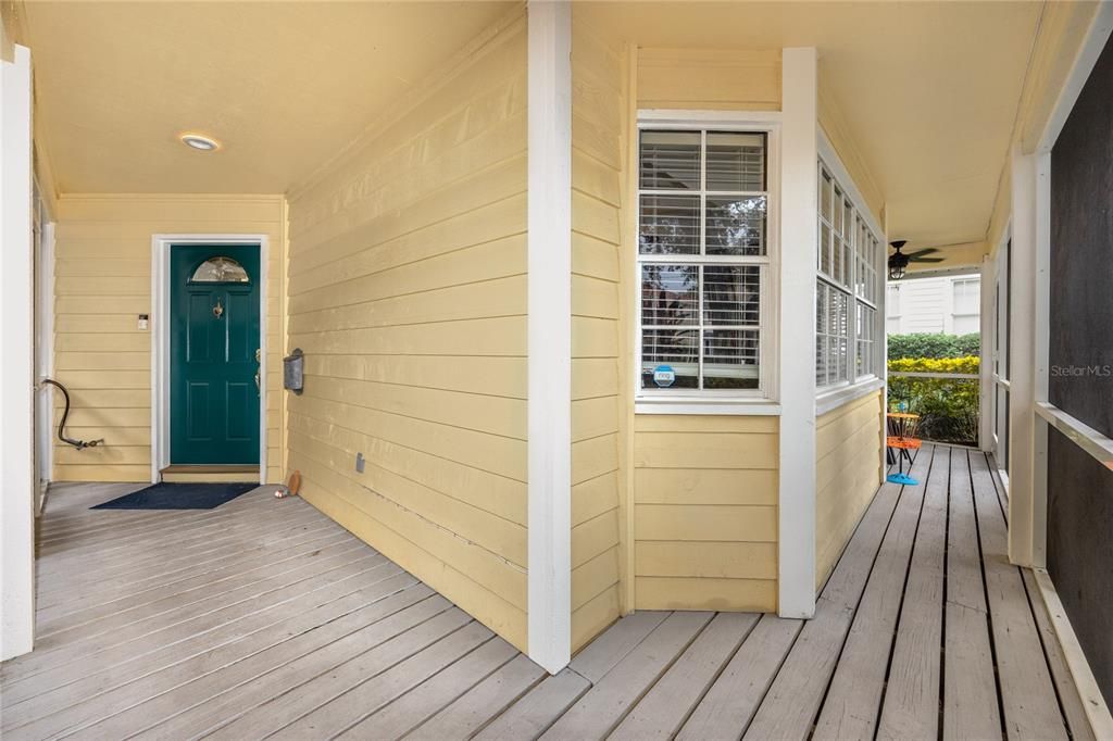 Screened in wrap-around porch.