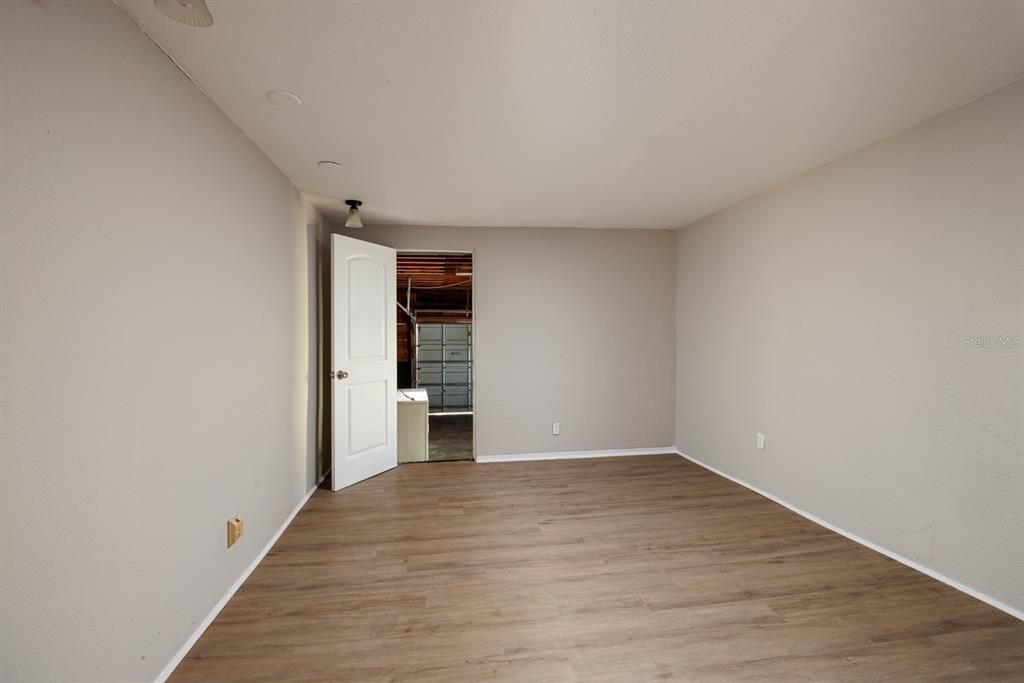 Family room & entrance to garage.