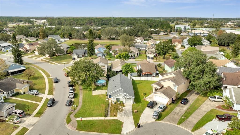 AERIAL VIEW OF SUBDIVISION