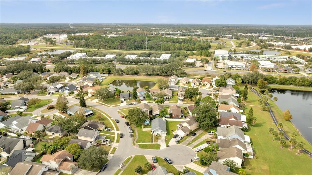 AERIAL VIEW OF SUBDIVISION