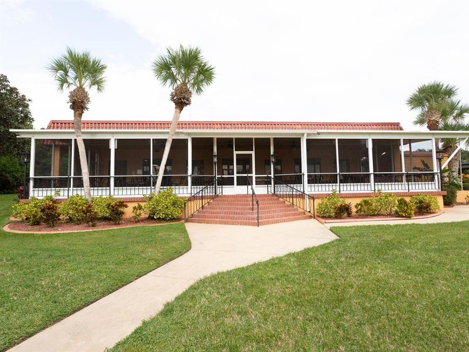 Back of the clubhouse