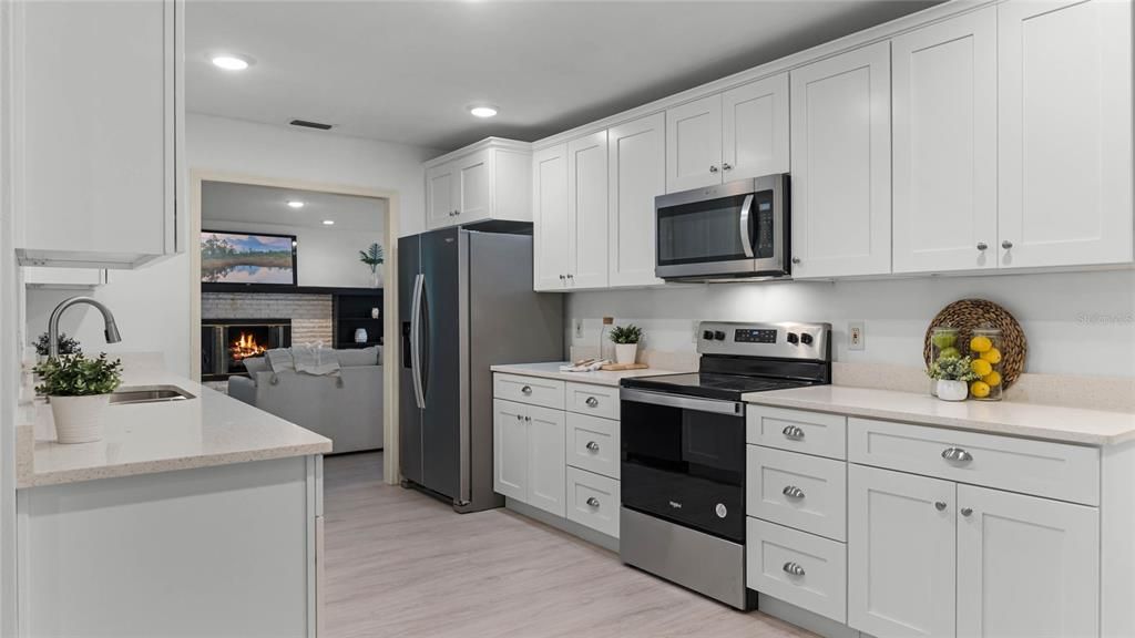 Kitchen with Ample Cabinet Space