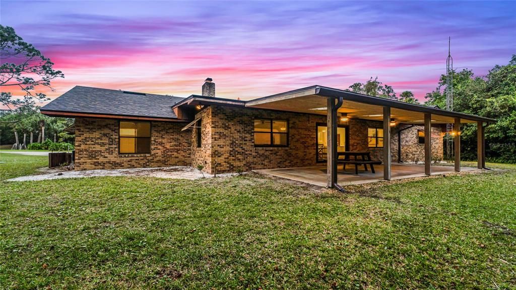 Relax on your Covered Back Patio