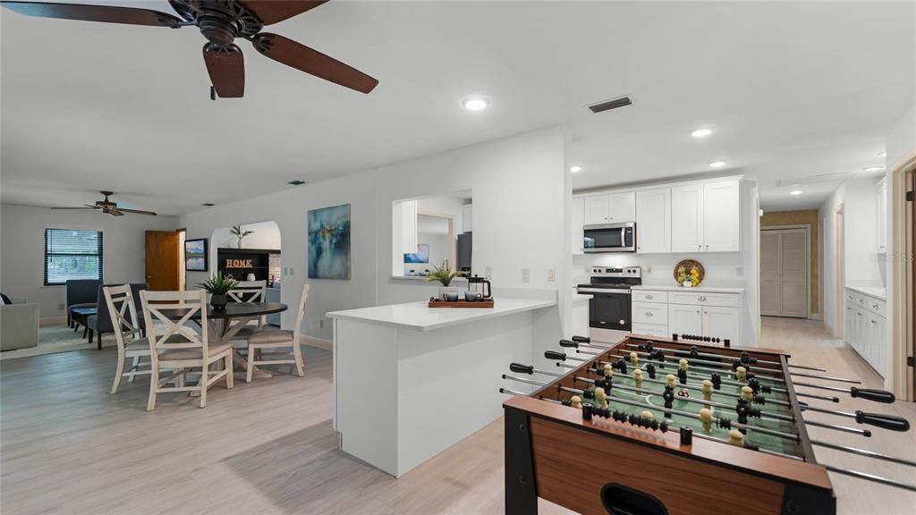 Family Room with Additional Dining Space