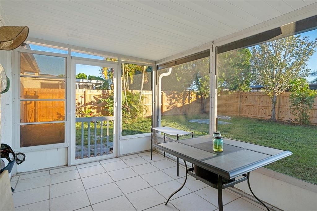 Screened and Tiled Lanai