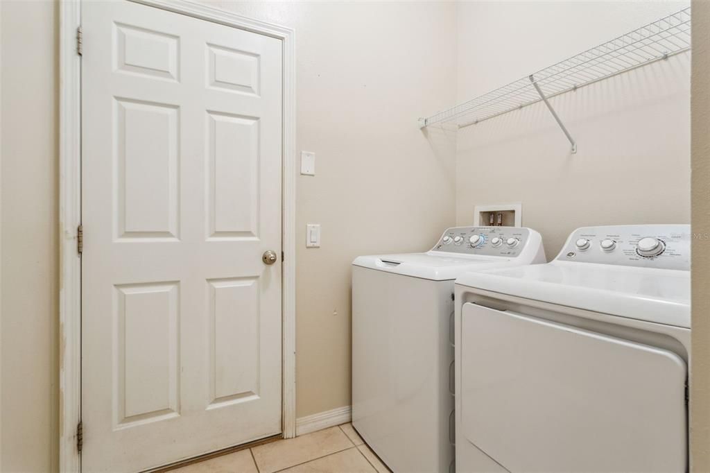 Laundry Room leading to Garage