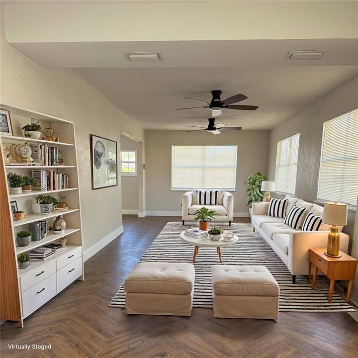 Virtually Staged Living Room