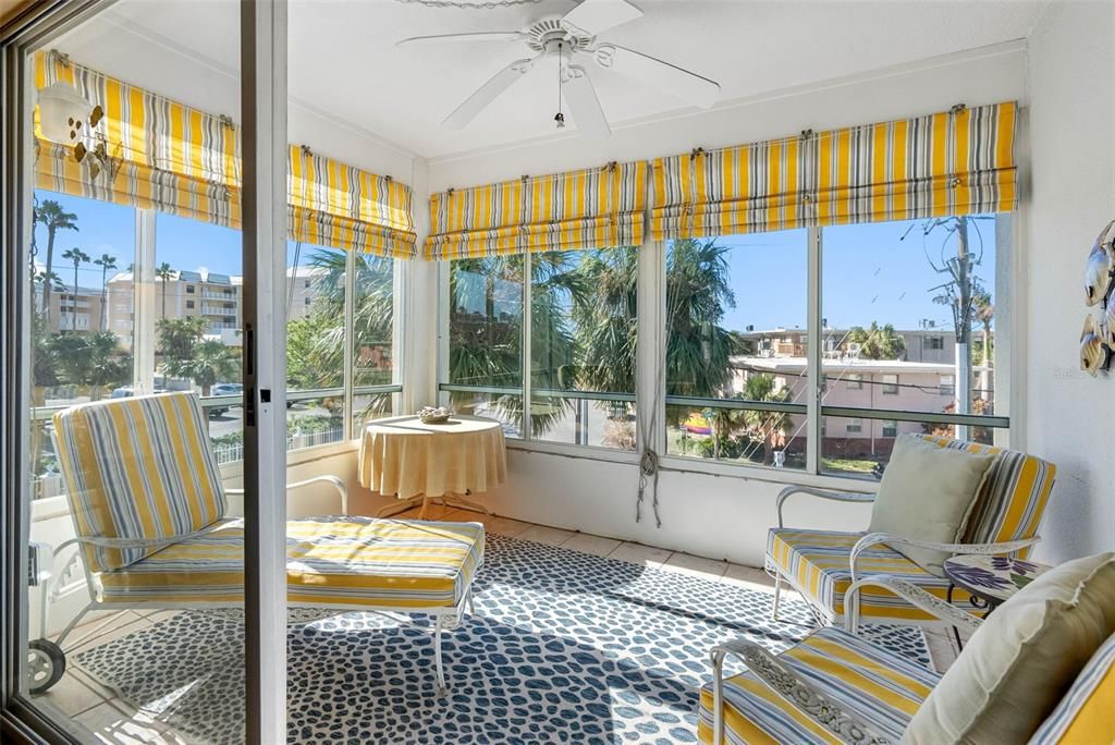 Enclosed sunroom