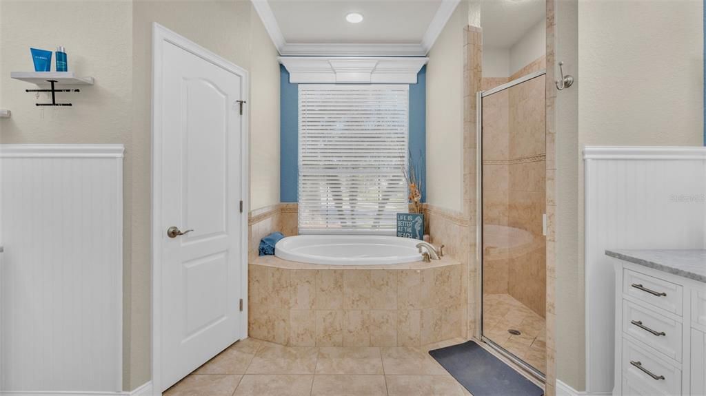 large soaking tub