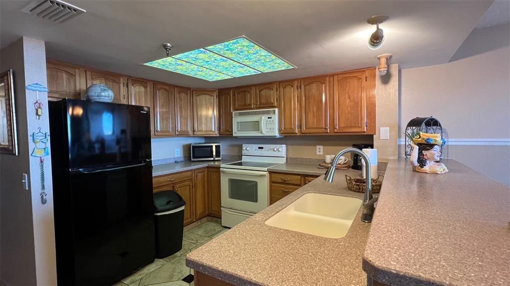 Beautiful wood cabinets