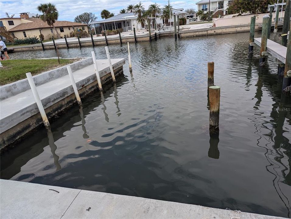 Boat Slip is Alcove Style which was grandfather in.