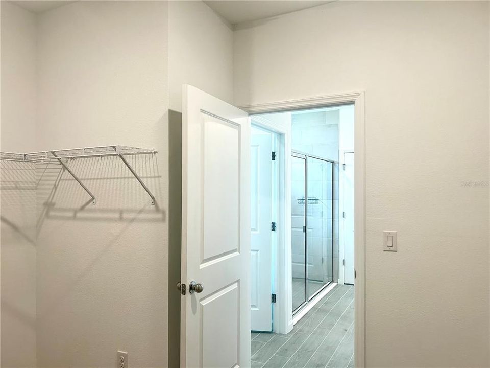 Inside Walk-in Closet