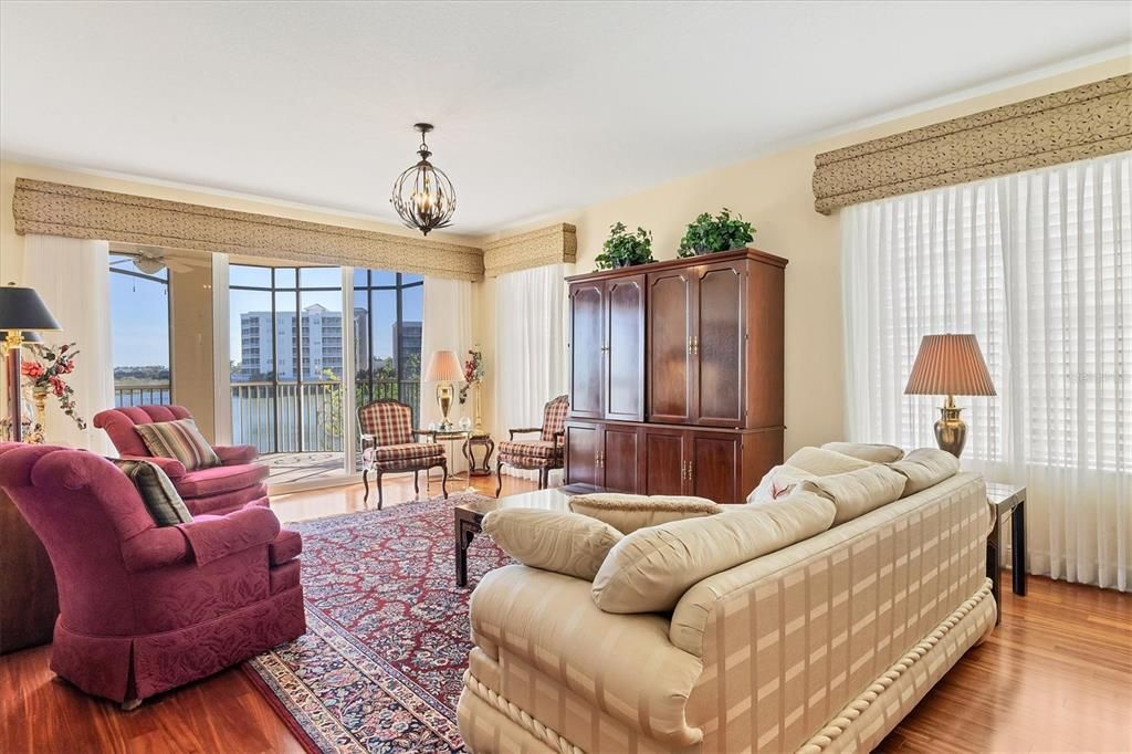 Great Room. Engineered Hardwood