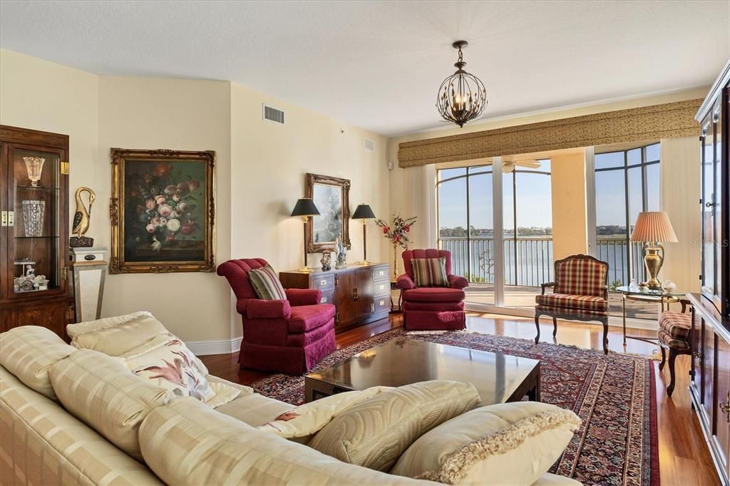 Great Room. Engineered Hardwood