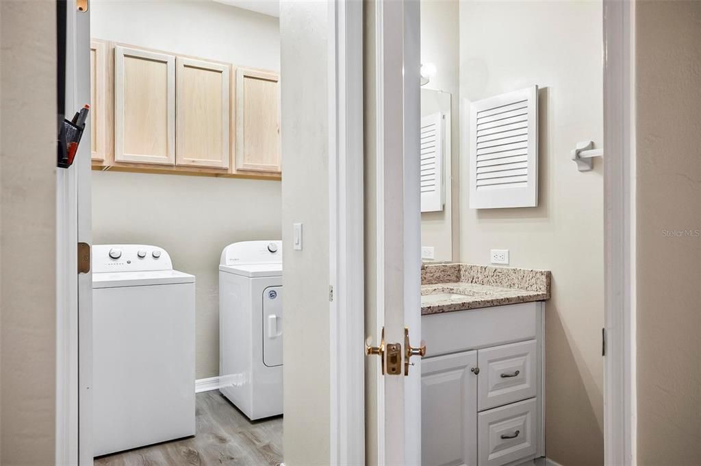 Laundry Room & Half Bathroom