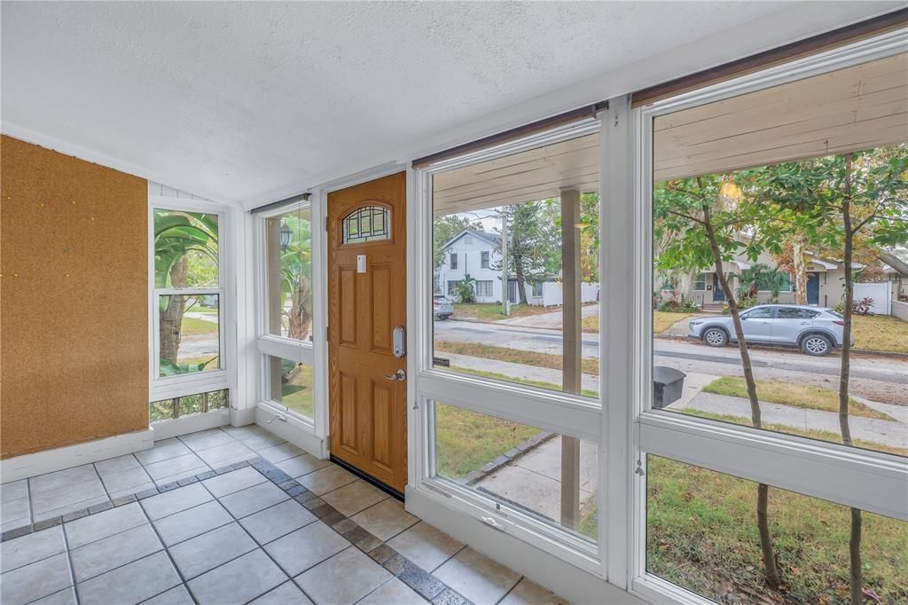 Front porch entry