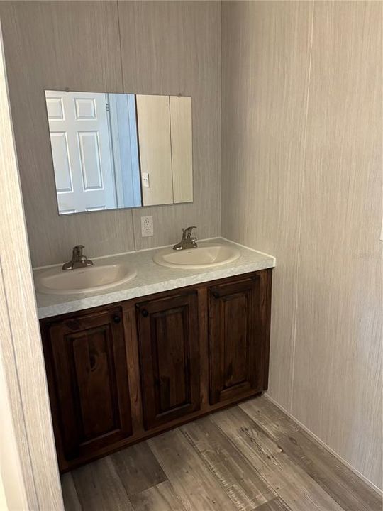 Master bath double sinks