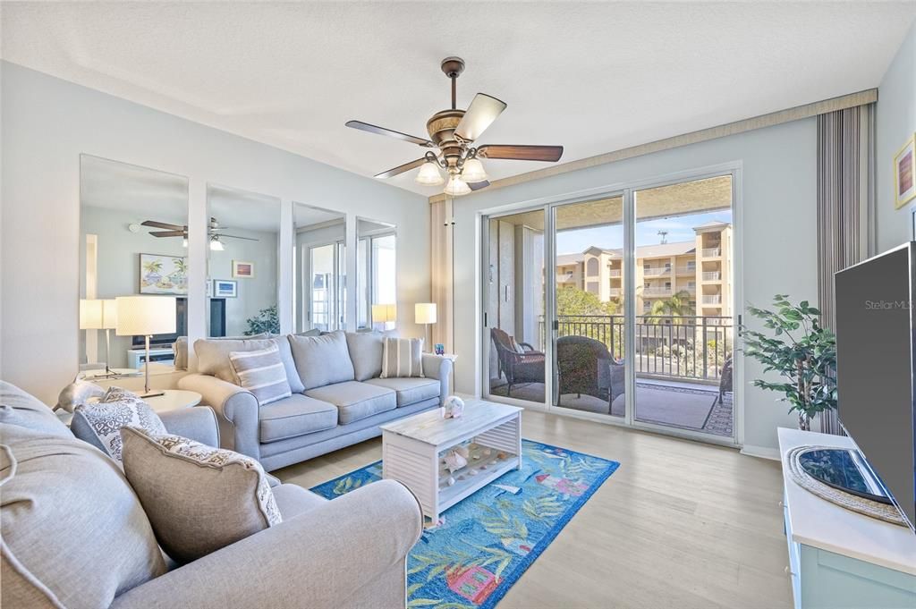 Spacious and inviting living room.