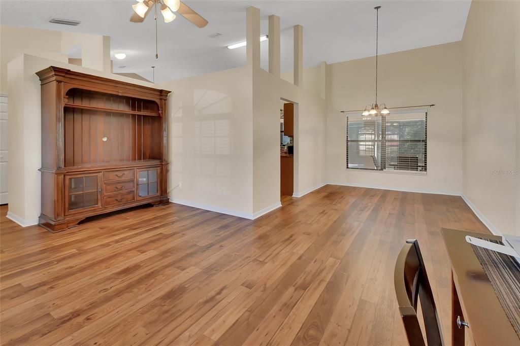 Living room looking into Dining Room