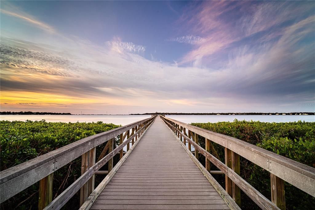 Oldsmar pier at RE Olds Park