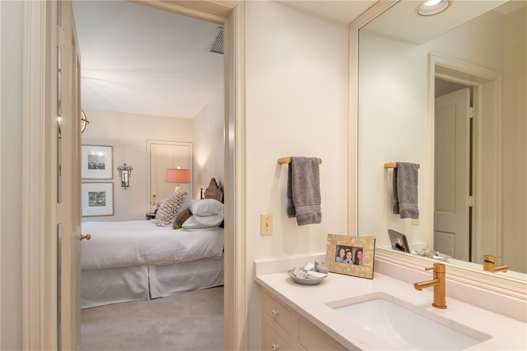 One of Two Matching Vanity Areas