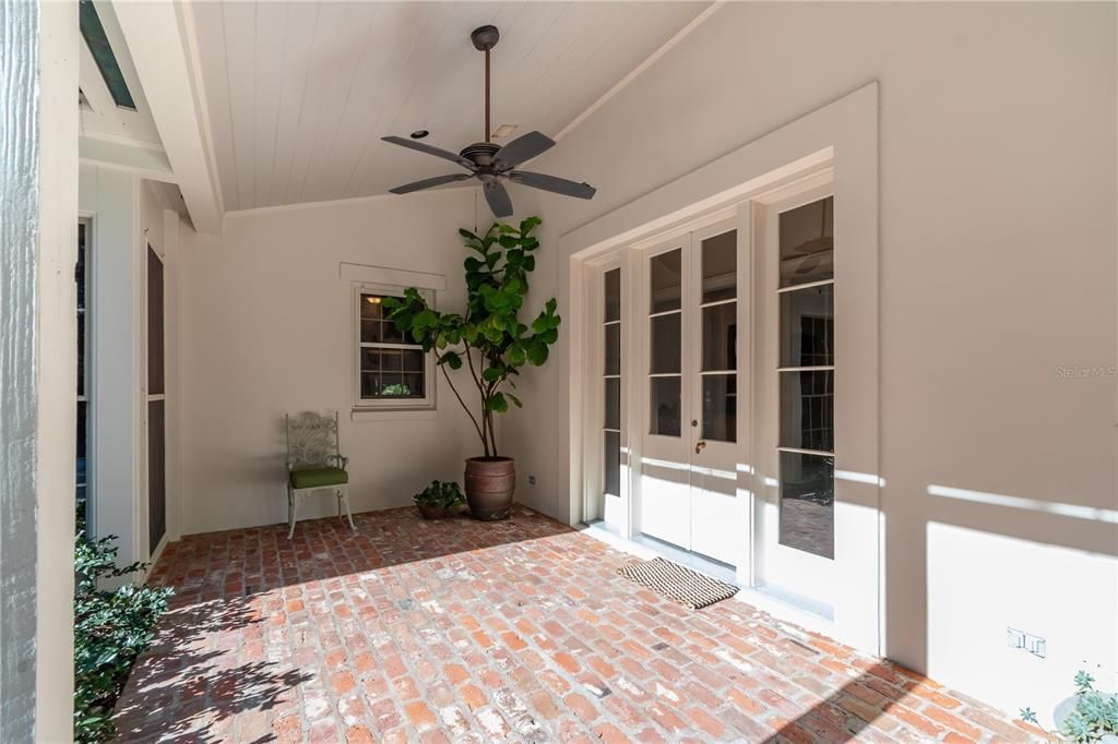 French Door Access to Back Gallery from Porch