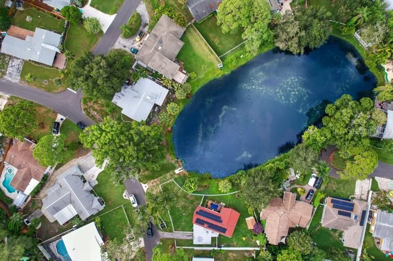 Enjoy the views of Lake Ibis from the front porch, front bedroom, living & dining rooms.