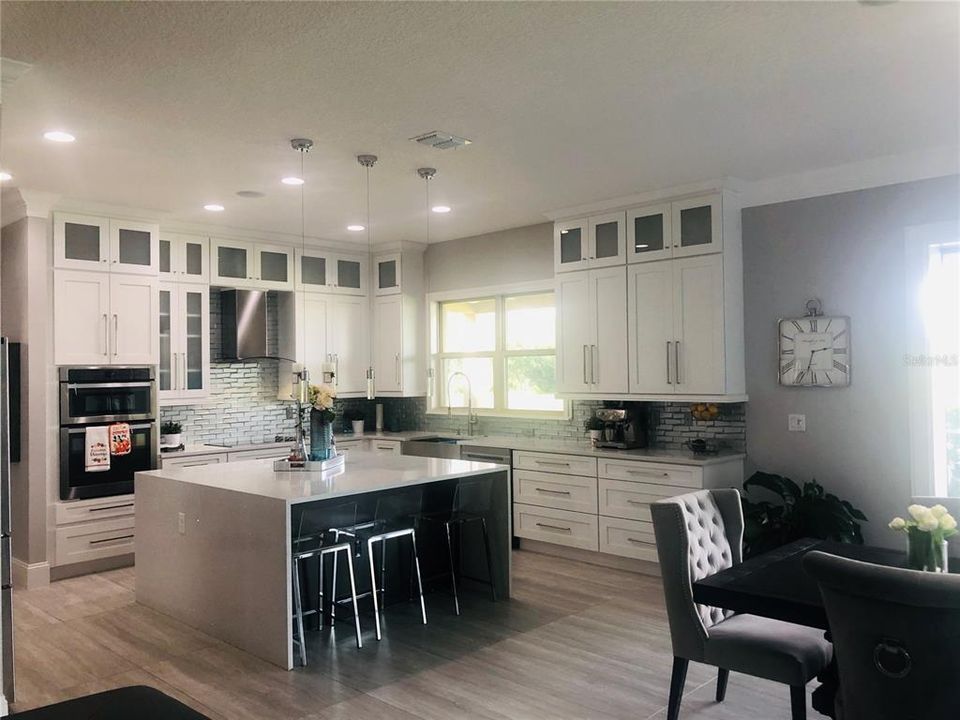 kitchen view and diningroom