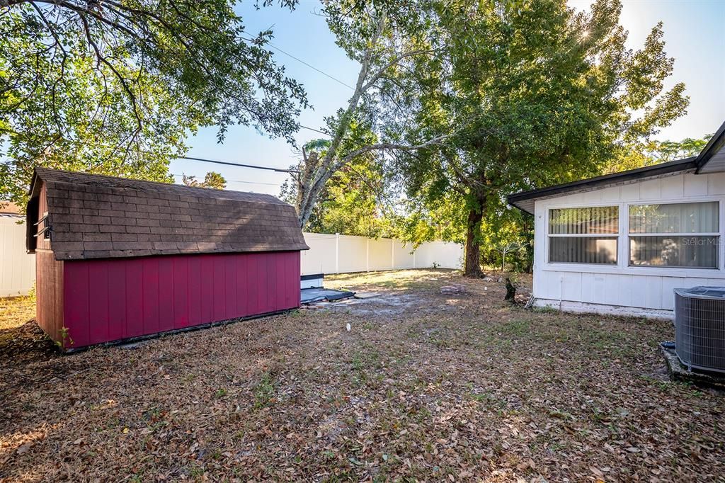 Back yard shed