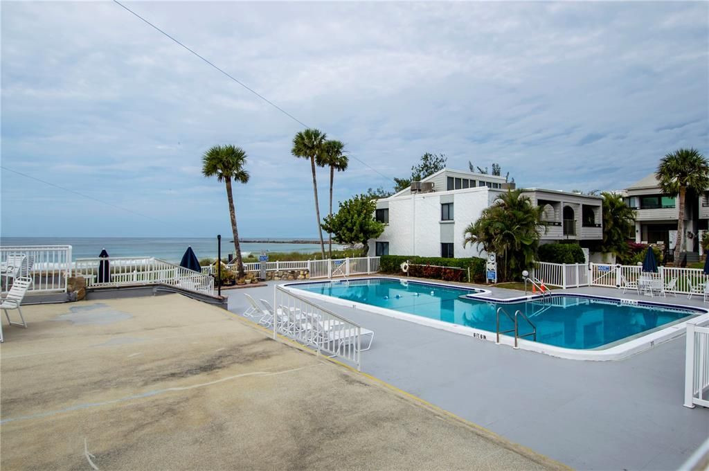 Community Pool overlooking the Gulf - Pre-Hurricane Helene and Milton. It is being completely refurbished