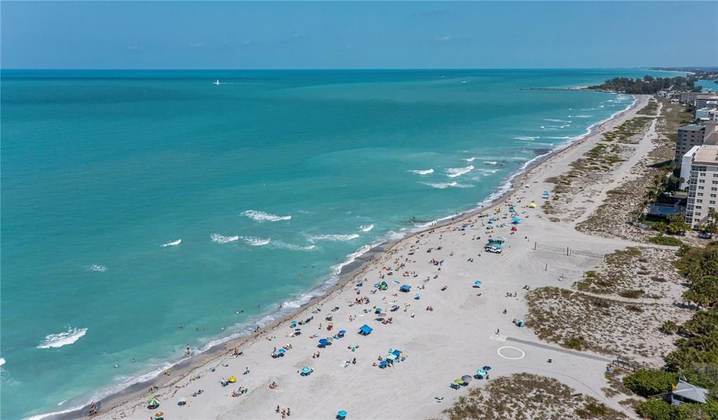 Aerial of Venice Beach