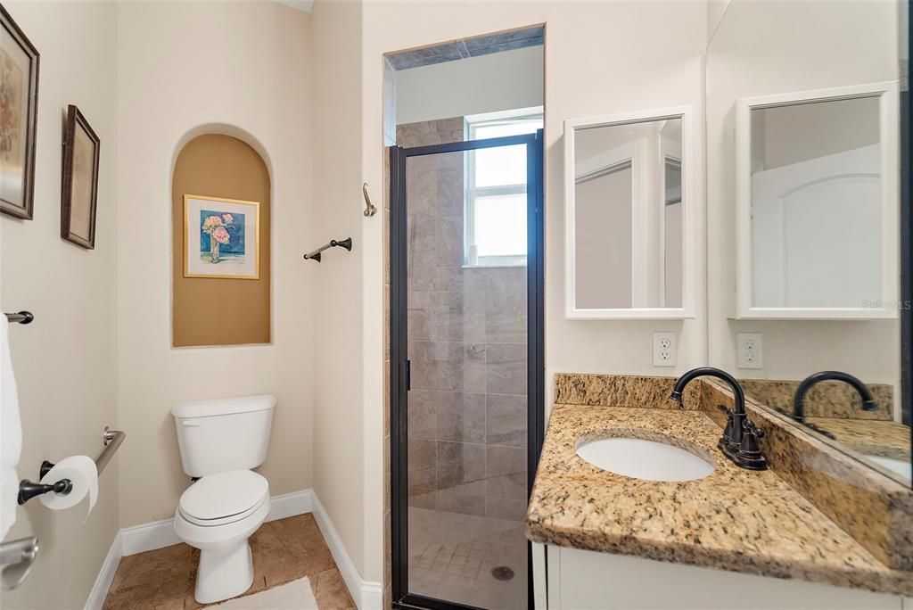 Full Bathroom off from Bonus Room.