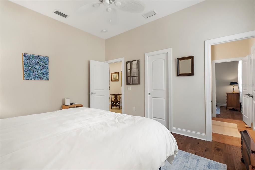 Bedroom 2 with adjoining bathroom.