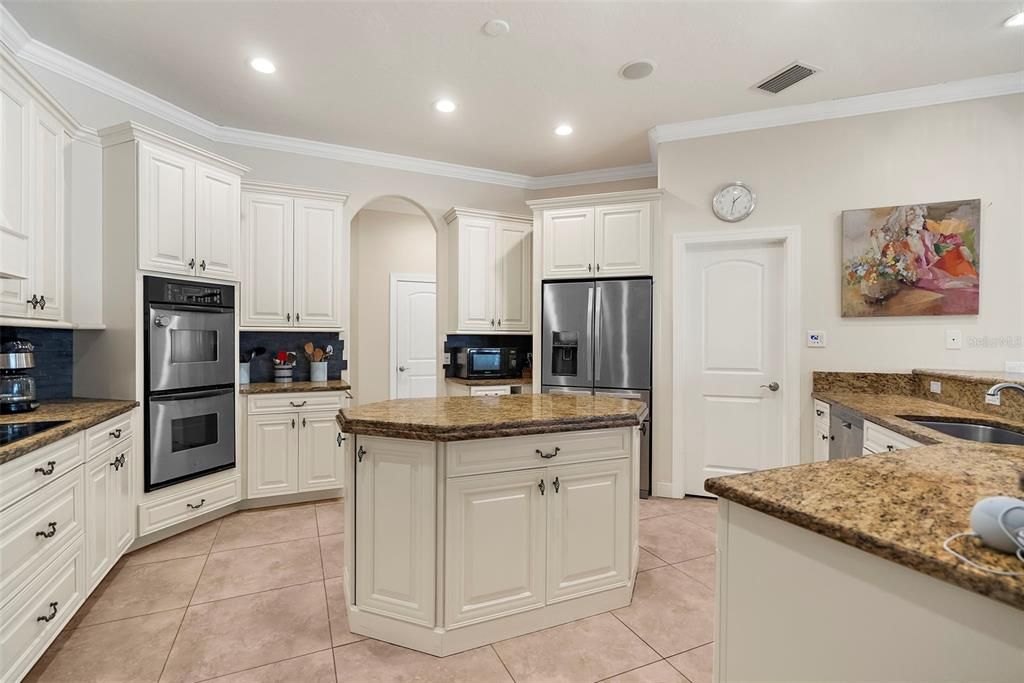 Walk-in Pantry with shelving to the right.