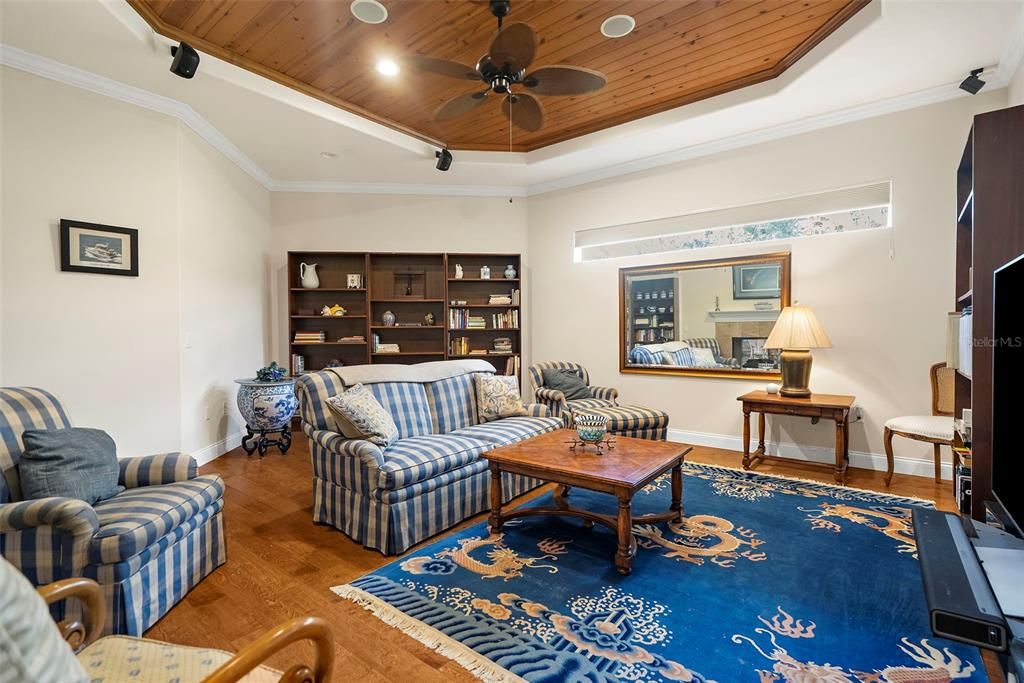 Mother in-law suite or Bonus Room! Movie Room/Library/Work Out Space/ the opportunities are endless in this large room with a fireplace and closet.